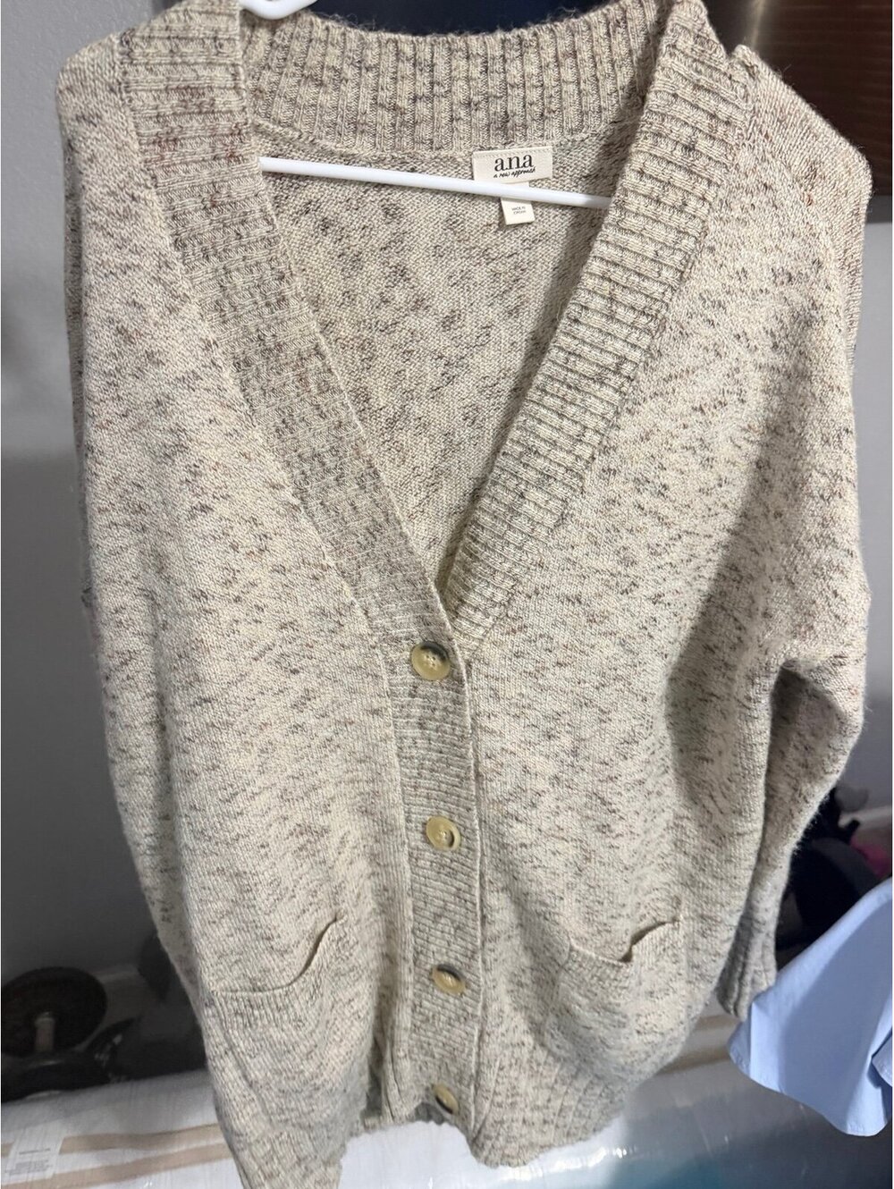 A.n.a cream knit cardigan sweater